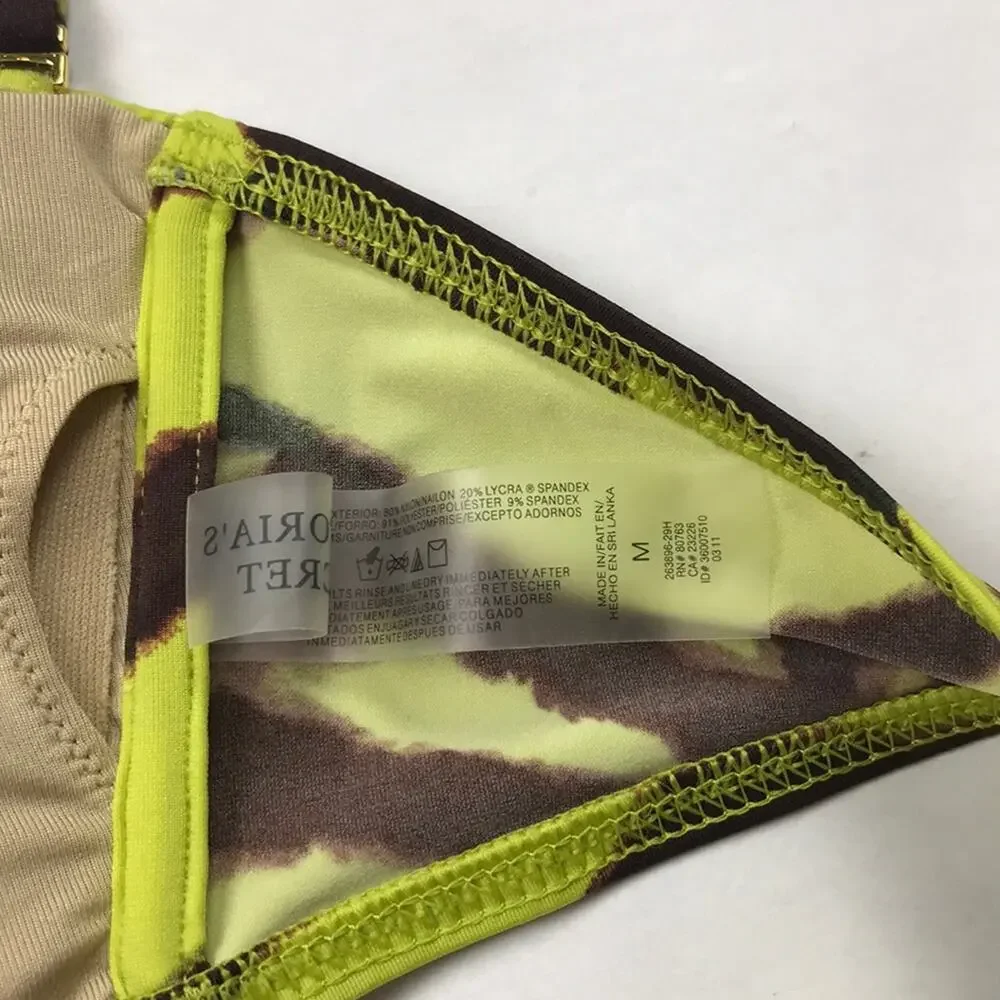 EUC Victoria’s Secret bright green bikini top